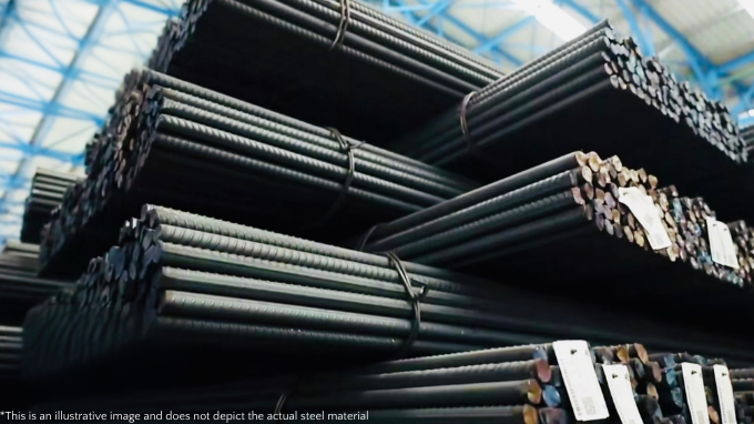 This is an illustration image, not the actual steel material